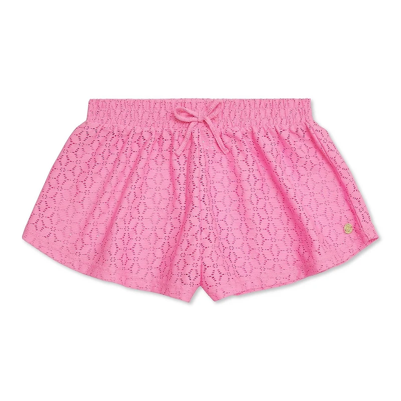 Short cache-maillot volanté en crochet Justice pour filles Tailles TP–TG