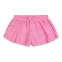 Short cache-maillot volanté en crochet Justice pour filles Tailles TP–TG