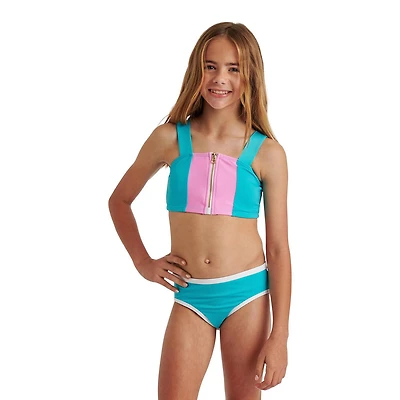 Justice Girls' Colour Block Bikini 2-Piece Set