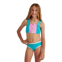 Justice Girls' Colour Block Bikini 2-Piece Set