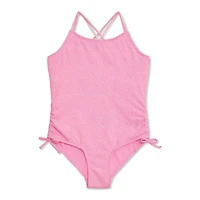 Justice Girls' Textured 1-Piece