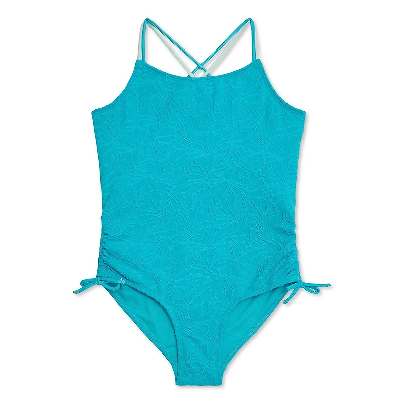 Justice Girls' Textured 1-Piece