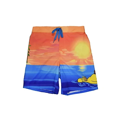 Mens The Simpsons Beach Day Swim Shorts