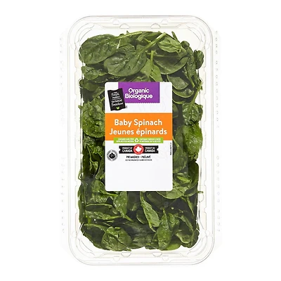 Jeunes épinards biologiques Mon marché fraîcheur 283g