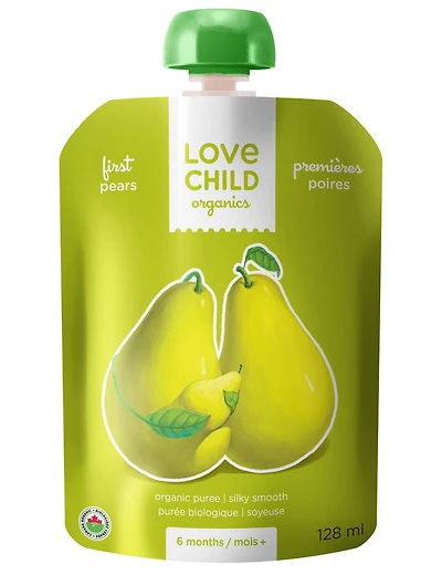 Love Child Organics Premieres Poires 128 ml
