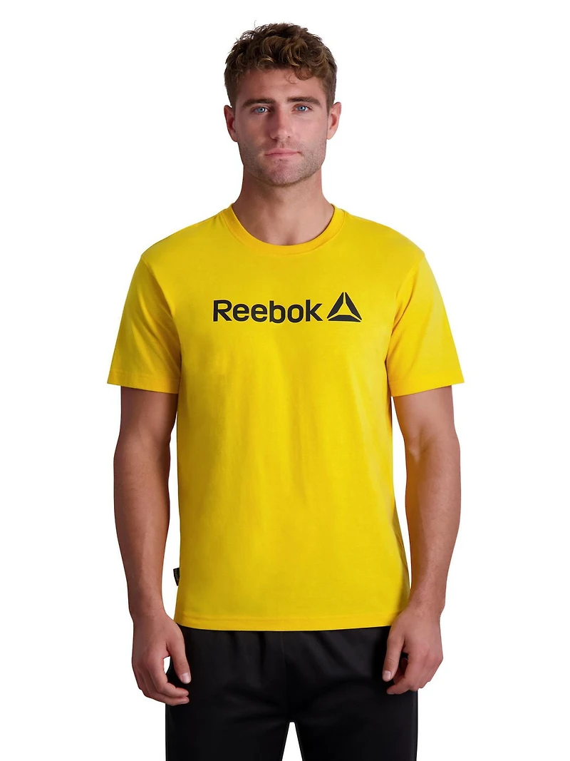 Reebok T-shirt à manches courtes Wordmark Graphic pour hommes