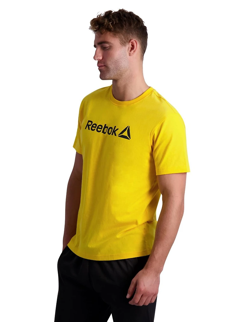 Reebok T-shirt à manches courtes Wordmark Graphic pour hommes