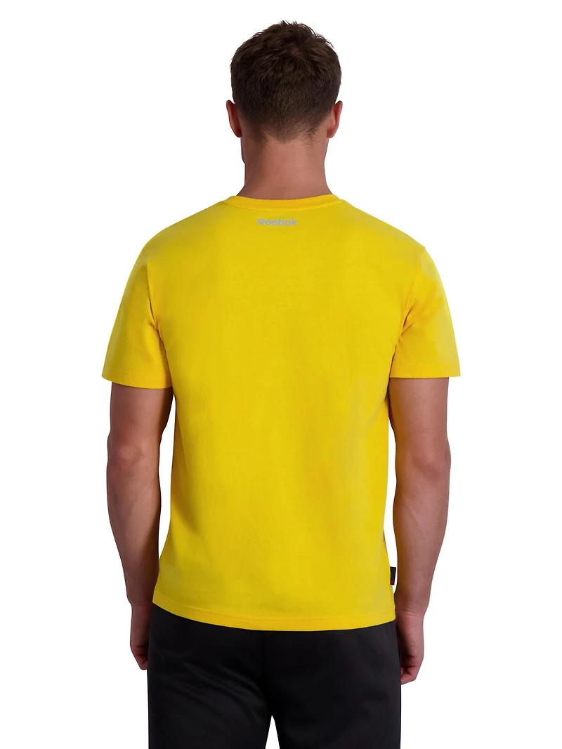 Reebok T-shirt à manches courtes Wordmark Graphic pour hommes