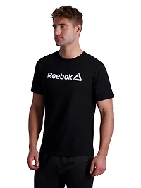 Reebok T-shirt à manches courtes Wordmark Graphic pour hommes Tailles S-2XL