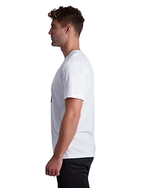 Reebok T-shirt à manches courtes Wordmark Graphic pour hommes Tailles S-2XL