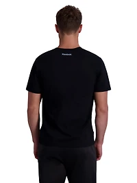 Reebok T-shirt à manches courtes Wordmark Graphic pour hommes Tailles S-2XL