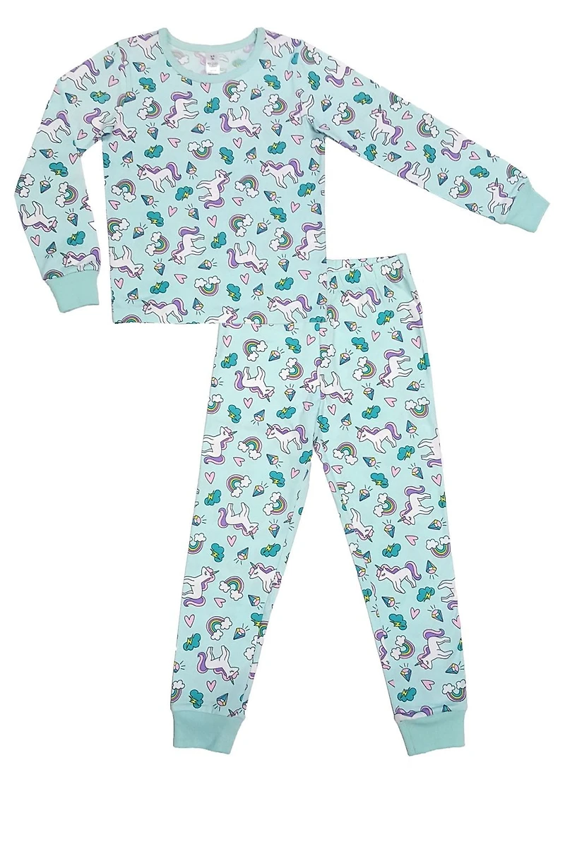 George Ensemble de pyjama 2 pièces à manches longues pour fille