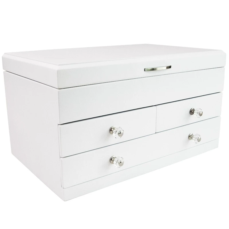 Mele and Co Fairhaven Boîte à Bijoux en Bois Blanc