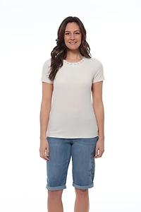 JAX t-shirt à rayures pour femmes avec ornements