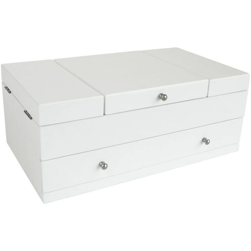 Mele and Co Everly Boîte à Bijoux en Bois avec Intérieur Rose