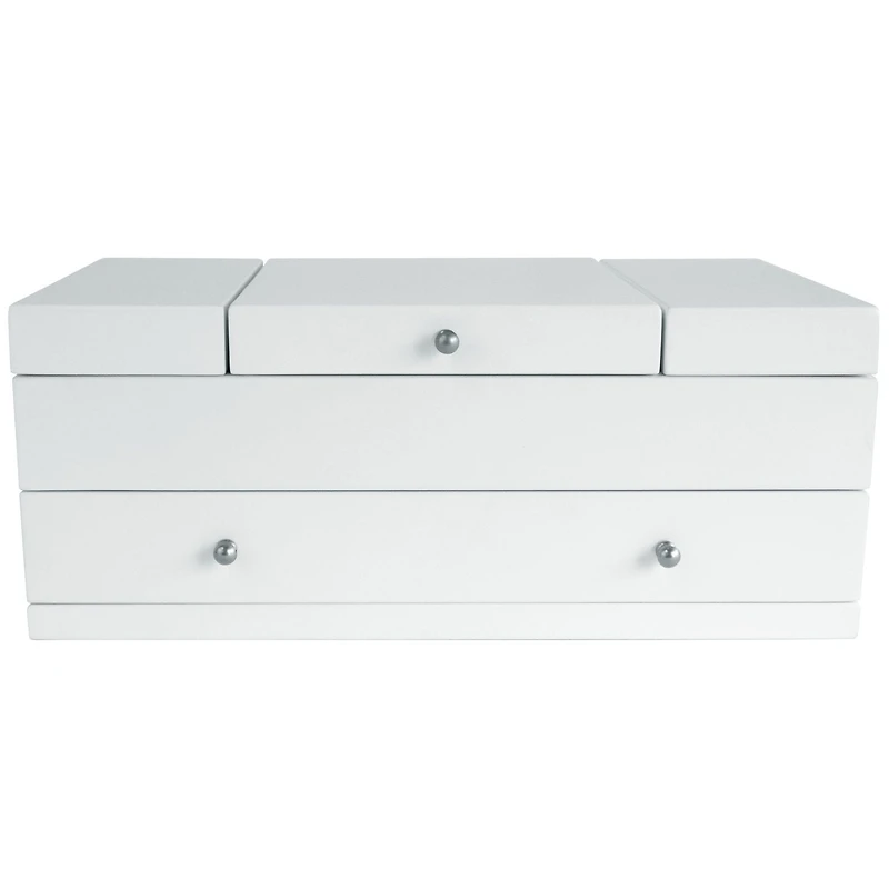 Mele and Co Everly Boîte à Bijoux en Bois avec Intérieur Rose