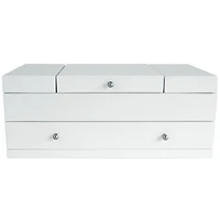 Mele and Co Everly Boîte à Bijoux en Bois avec Intérieur Rose