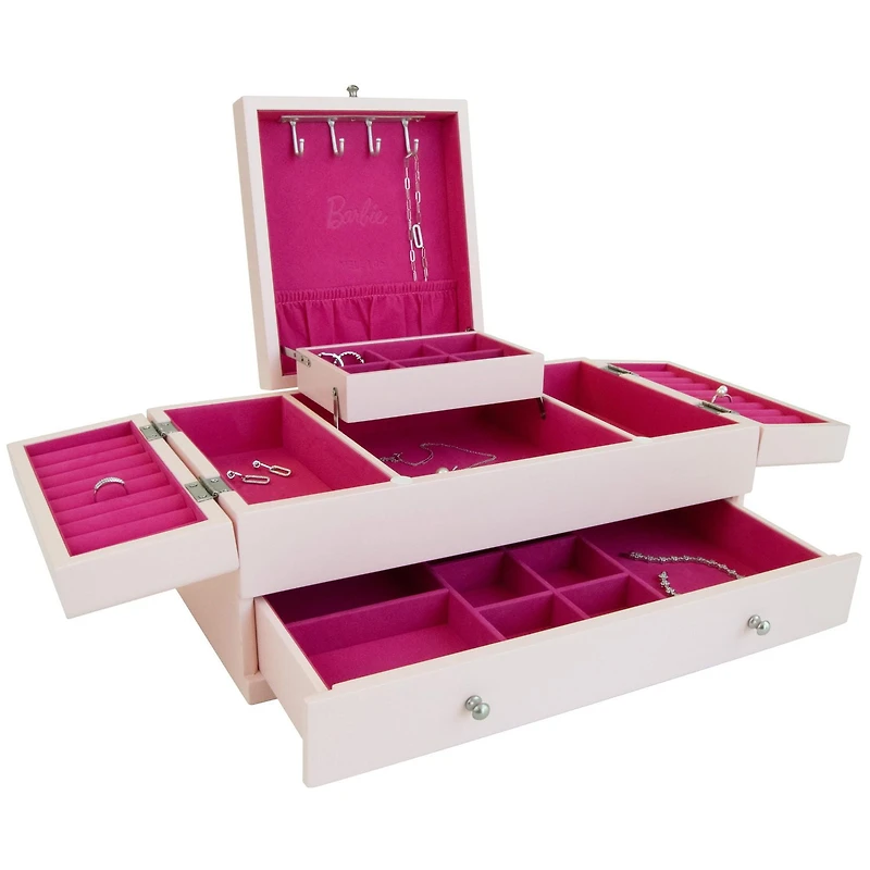 Mele and Co Barbie Baubles and Bling Wooden Jewelry Box