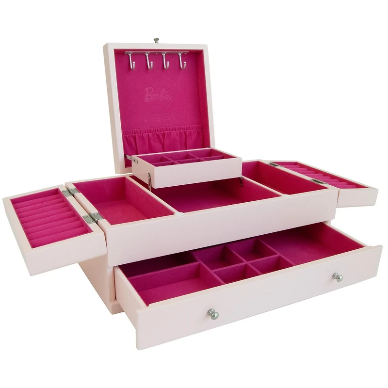Mele and Co Barbie Baubles and Bling Wooden Jewelry Box