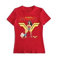 T-shirt à manches courtes DC Super Pets Wonder Together pour femme Tailles: TP-TG