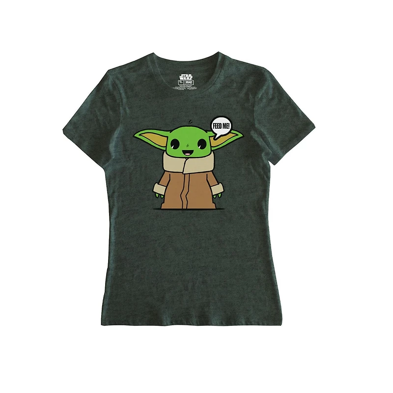 T-shirt Femme Star Wars Mando Feed Me