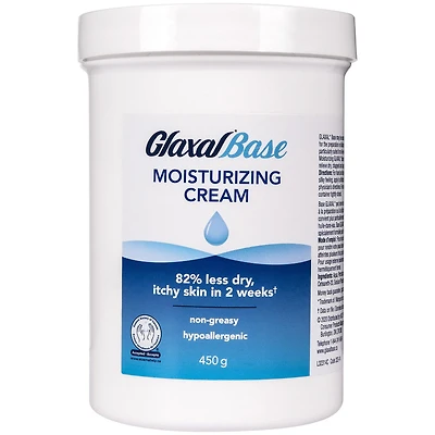 Glaxal Base Sensitive Skin Moisturizing Cream, Relieves Dry, Chapped and Rough Skin, 450g