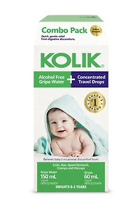DR CHASE KOLIK COMBO PACK - GRIPE WATER ALCOHOL FREE & GAS RELIEF DROPS, 150ml + 60ml