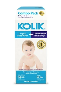 Dr Chase Kolik Combo Pack - Gripe Water Original & Gas Relief Drops, 150ml + 60ml