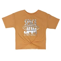 Space Jam Girls short sleeve tee shirt with front knot