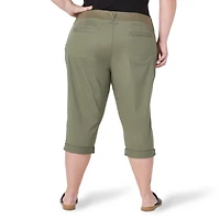 Lee Riders Women's Plus Comfort Waist Utility Capri