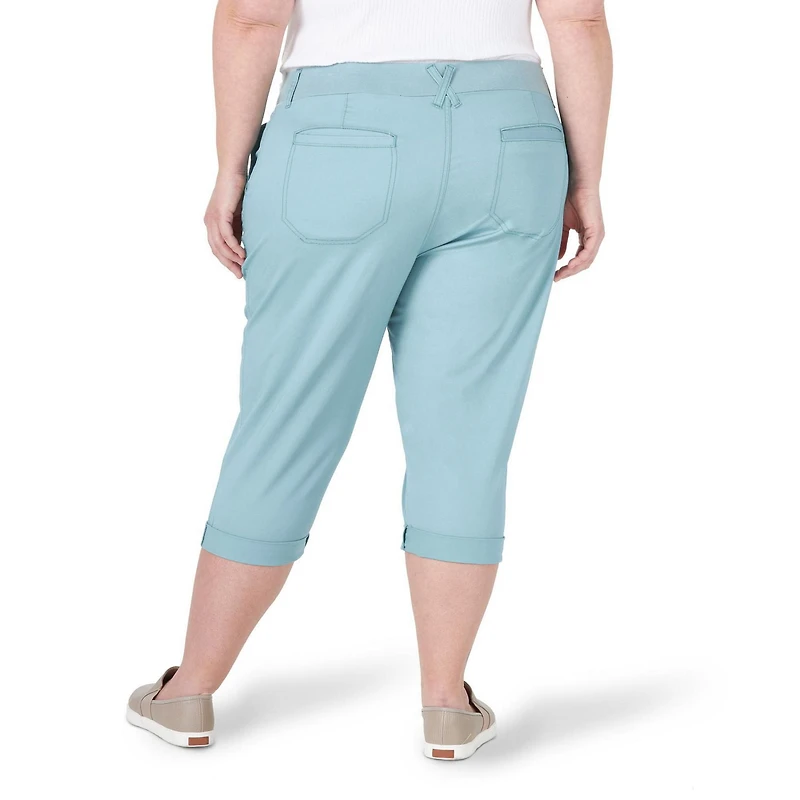 Lee Riders Women's Plus Comfort Waist Utility Capri