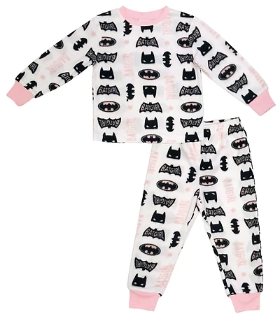 Batgirl Girls' Long Sleeve Pajama Set All-Over-Print