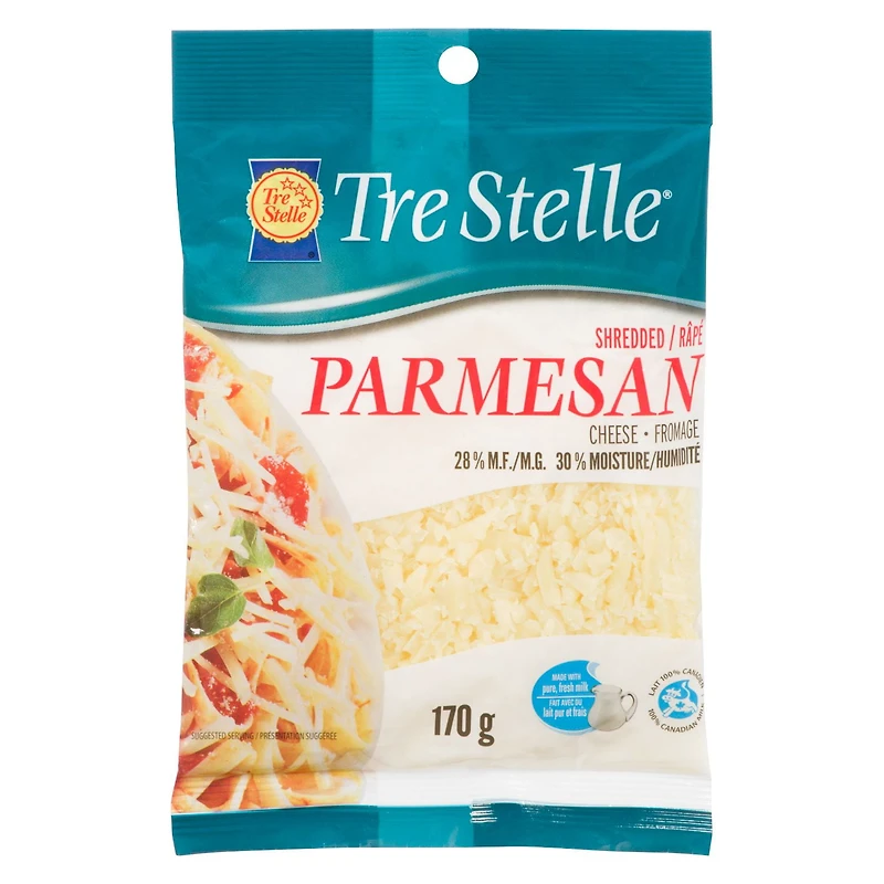 Tre Stelle Shredded Parmesan Cheese, 170 g