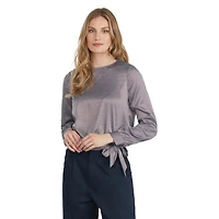 Mexx Women’s Cropped Printed Geo Top with Self Tie