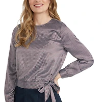 Mexx Women’s Cropped Printed Geo Top with Self Tie