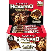 Allmax Hexapro Barre Protéinée Chocolat Beurre de Cacahuète Tasse Barre énergétique en protéines<br>20G de protéines