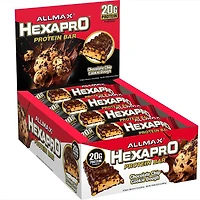 Allmax Hexapro Barre Protéinée Chocolat Beurre de Cacahuète Tasse Barre énergétique en protéines<br>20G de protéines