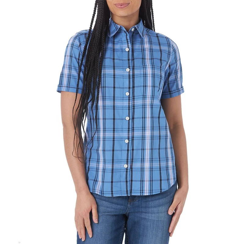 Lee Riders Women's Short Sleeve Woven Shirt