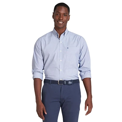IZOD TISSÉ CLASSIQUE À MANCH LONG HOMME