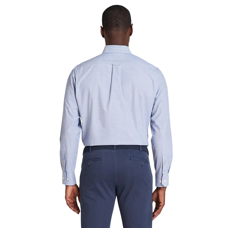 IZOD TISSÉ CLASSIQUE À MANCH LONG HOMME