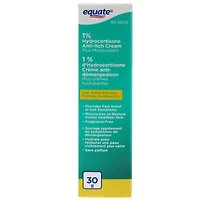 Equate 1% d'Hydrocortisone crème anti-démangeaison plus crèmes hydratantes Formule DOUBLE ACTION<br><br>30 g