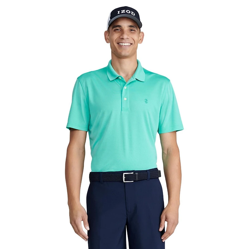IZOD MENS GOLF GRID POLO