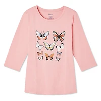 Penman's Women's Printed 3/4 Sleeve Tee