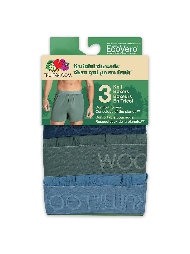 Boxeurs en Tricot EcoVero pour hommes, Paquet de 3 P-TG