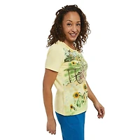 T-shirt imprimé à manches courtes Penmans pour femmes