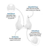 Bestform 9700100 Everyday Unlined Cotton Stretch T-Shirt Bra with Underwire Support