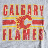 Chandail à capuchon à manches longues à rayures rétro des Flames de Calgary de la LNH pour hommes