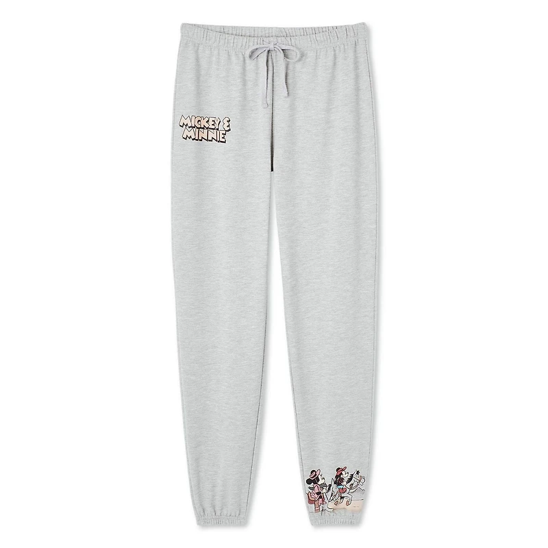 Disney Women's Mickey and Minnie Mouse Jogger, Sizes XS-XL