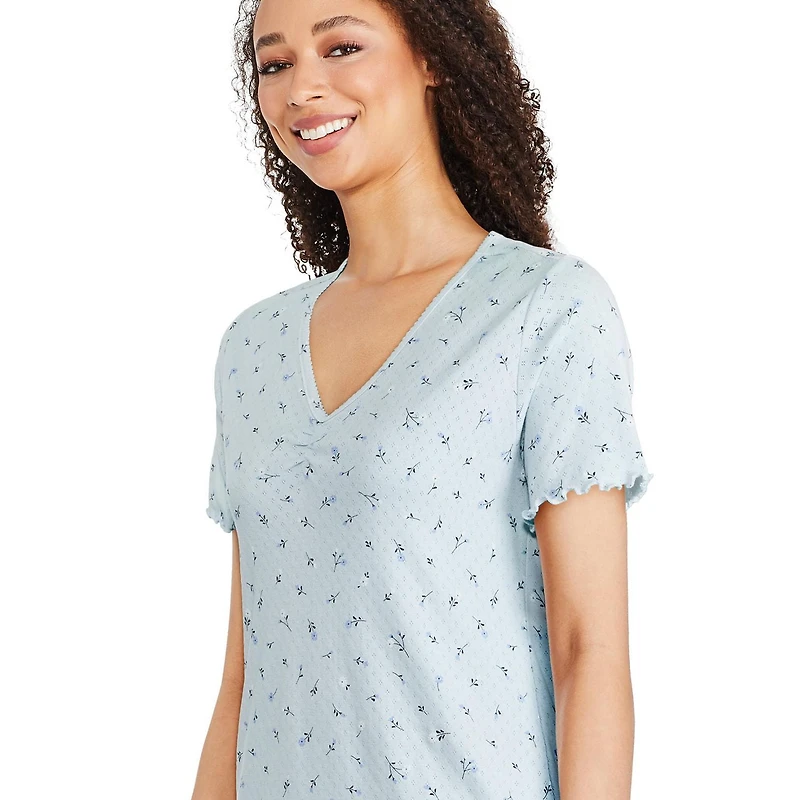 Chemise de nuit en pointelle George pour femmes