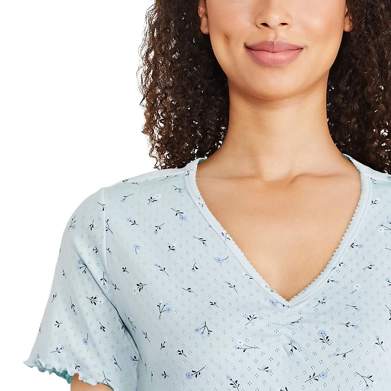 Chemise de nuit en pointelle George pour femmes